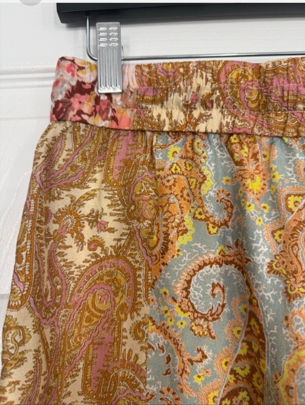 Zimmerman Boho Patchwork Paisley Wide-Leg Pants — Multicolor Patchwork - Picture 5 of 11